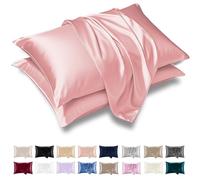 Grace Satin Silk Pillowcases 2 Pack - Satin Pillowcase for Hair and Skin - Ultrasoft Hypoallergenic Pillow Cases with Envelope Closure