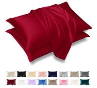 Grace Satin Silk Pillowcases 4 Pack - Satin Pillowcase for Hair and Skin - Ultrasoft Hypoallergenic Pillow Cases with Envelope Closure