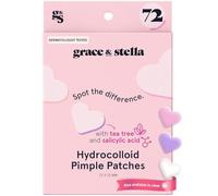 grace & stella Award Winning Pimple Patches Cute (Heart, 72 Count) - Dermatologist Tested Spot Treatment with Salicylic Acid to Help Soothe & Conceal Blemish - Acne Patches for Spot Treatment - Vegan