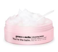 grace & stella Cleansing Balm - Makeup Remover Balm - Moisturizing Oil Based Cleanser to Melt Makeup - Deep Cleansing Make Up Remover Balm, Vegan Fragrance Free Face Balm Cleanser (41 g/1.5 oz)