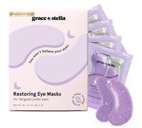 grace & stella Purple Under Eye Gel Patches with Retinol 24 Pairs - Dermatologist Tested Restoring Under Eye Masks for Puffy Eyes and Dark Circles
