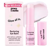grace & stella Under Eye Brightener Balm Stick - Retinol & Caffeine Eye Cream with for Dark Circles Puffiness Wrinkles - Instantly Hydrate and Brigh