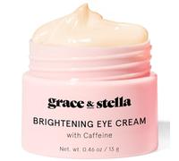 grace & stella Under Eye Cream for Dark Circles - Caffeine Eye Cream Anti Aging - Brightening Anti Wrinkle Eye Cream - Vegan Eye Care Products, Made in USA (0.46 oz/13 g)