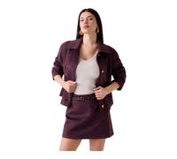 Grace Suede Jacket - female - Guess - Leather Jackets - Purple - XS - Jackets XS