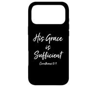 Grace Sufficient Bible Verse Quote Scripture Christian God Case for iPhone 17 Pro Max