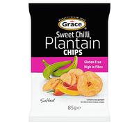 Grace Sweet Plantain Chips Chilli, Gluten Free 9x85g Multipack (Pack of 9)