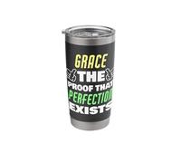 Grace The Proof that Perfection Exists Funny Grace Name Stainless Steel Insulated Tumbler