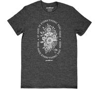 Grace & Truth Faith Over Fear Powered by Prayer - Pre-Shrunk Cotton Women's Fashion Crew Neck T-Shirt - Blush Pink, Dark Heather Grey, XXL