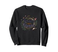 Grace Upon Grace Christian Women Inspirational Faith Sweatshirt, Adult Unisex, Black, M