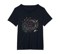 Grace Upon Grace Christian Women Inspirational Faith T-Shirt, Women's Plus, Black, 4X