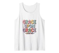 Grace Upon Grace John 1 16 Bible Verse Christian Tank Top