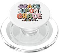 Grace Upon Grace John 1 16 Christian Bible Verse PopSockets PopGrip for MagSafe