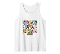 Grace Upon Grace John 1 16 Christian Bible Verse Tank Top