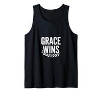 Grace Wins Christian Inspirational Message Tank Top