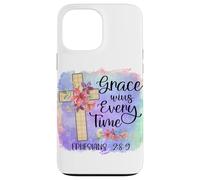 Grace Wins Every Time, Christian Bible Scripture Case for iPhone 13 Pro Max
