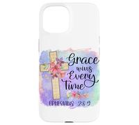 Grace Wins Every Time, Christian Bible Scripture Case for iPhone 15