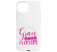 Grace Wins Every Time Inspirational Christian Case for iPhone 15 Plus