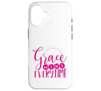 Grace Wins Every Time Inspirational Christian Case for iPhone 16