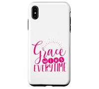 Grace Wins Every Time Inspirational Christian Case for iPhone XS Max