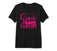 Grace Wins Every Time Inspirational Christian Premium T-Shirt