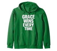 Grace Wins Every Time Zip Hoodie