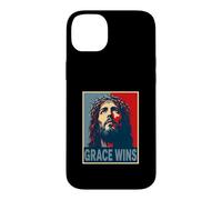 Grace Wins Jesus Christ Christian Easter Faith Hope Case for iPhone 14 Plus