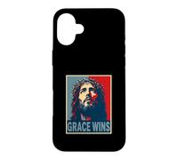 Grace Wins Jesus Christ Christian Easter Faith Hope Case for iPhone 16 Plus
