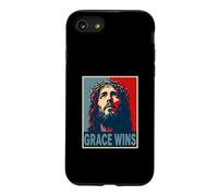 Grace Wins Jesus Christ Christian Easter Faith Hope Case for iPhone SE (2020) / 7/8