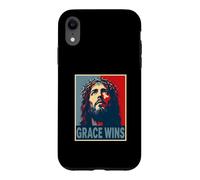 Grace Wins Jesus Christ Christian Easter Faith Hope Case for iPhone XR