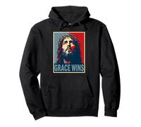 Grace Wins Jesus Christ Christian Easter Faith Hope Pullover Hoodie