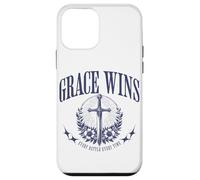 Grace Wins Vintage Religious Christian God Faith Jesus Case for iPhone 12 mini