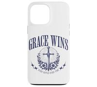 Grace Wins Vintage Religious Christian God Faith Jesus Case for iPhone 13 Pro Max