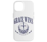 Grace Wins Vintage Religious Christian God Faith Jesus Case for iPhone 14