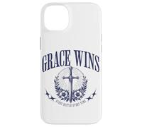 Grace Wins Vintage Religious Christian God Faith Jesus Case for iPhone 14 Plus