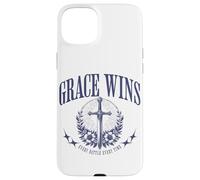 Grace Wins Vintage Religious Christian God Faith Jesus Case for iPhone 15 Plus