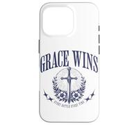 Grace Wins Vintage Religious Christian God Faith Jesus Case for iPhone 16 Pro