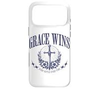 Grace Wins Vintage Religious Christian God Faith Jesus Case for iPhone 17 Pro Max