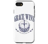 Grace Wins Vintage Religious Christian God Faith Jesus Case for iPhone SE (2020) / 7/8