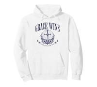 Grace Wins Vintage Religious Christian God Faith Jesus Pullover Hoodie