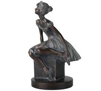 Grace4Joy Ballerina Figurines - Ballerina Statues Resin Bronze Finish Sculpture Vintage Home Decor, Hand Painted Ballet Girl Figure for Dancer