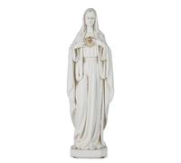 Grace4Joy Immaculate Heart of Mary Statue - 10 Inch Blessed Mother Mary Statue Catholic Home Decor, Hand Painted Virgen Maria Estatua Renaissance Gifts