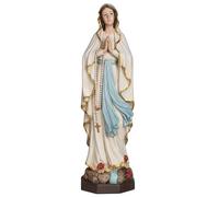 Grace4Joy Our Lady of Lourdes Statue, 12 Inches Blessed Virgin Mary Statue Catholic Home Decor (Full Color, 12 Inches)