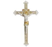 Grace4Joy Wall Crucifix,14 Inches Modern Crucifix Wall Cross Religious Home Decor, Hand Painted Jesus Hanging Cross Wedding Gifts Renaissance Collection