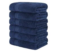 GraceAier Towels Premium Blue Hand Towels - 6-Pack-100% Combed Ring Spun Cotton, Ultra Soft and Highly Absorbent, Exrta Large Hand Towels 40 x 76 cm, Hotel & Spa Quality Bathroom Towels