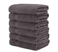 GraceAier Towels Premium Grey Hand Towels - 6-Pack-100% Combed Ring Spun Cotton, Ultra Soft and Highly Absorbent, Exrta Large Hand Towels 40 x 76 cm, Hotel & Spa Quality Bathroom Towels