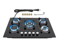 GRACEALL 30inch Gas Stove 5 Burners, Built-in Gas Stovetop with NG/LPG Conversion Kit, Glass Top Gas Burner (30in x 20.5in)