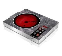 GRACEALL 3500W Electric Infrared Stove, Single Burner Electric Hob, Portable Countertop Burner for Cooking, Plug in Kitchen Cooktop, Temperature Adjustable Compact Hot Plate Camping Stoves