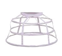 GRACEART 3 Hoops Skirt Petticoat Pannier Cage Skirt Bridal Slips White