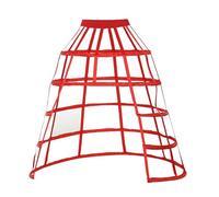 GRACEART 5 Hoop Split Crinoline Cage Bustle Skirt Pannier Petticoat Underskirt Costume