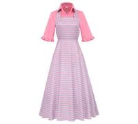 GRACEART Adult Glinda Cosplay Costume Wicked the Musical Witch Top Dress Outfit for Halloween Stage Performance